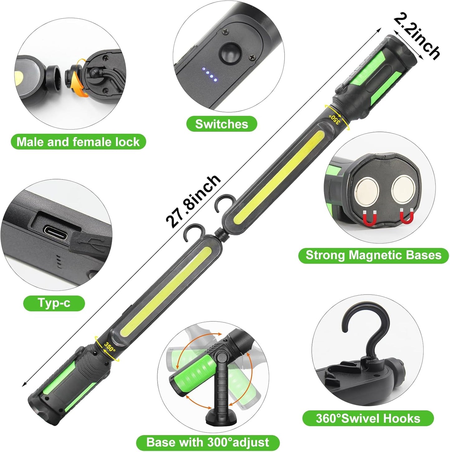 Seloara | Magnetic Rechargeable Light Bar